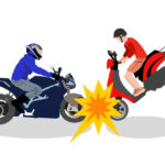 bike and scotor accident