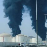 uae oil store attack image