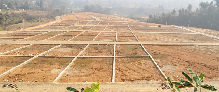 Plottings land of Tanahun nearDumre bazzar. Photo: Badri Kumar Neupane/Nagarik