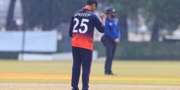 KLANG, MALAYSIA - SEP 06: Pictures from the match between Nepal and Saudi Arabia held at the Bayuemas Oval on September 06, 2026 in Klang, Selangor, Malaysia. (Photo by Peter Lim/PhotoDesk.com.my) for Asian Cricket Council