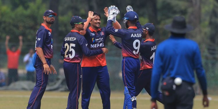 KLANG, MALAYSIA - SEPTEMBER 12: Pictures from the final match between Nepal and UAE held at the Bayuemas Oval on September 12, 2026 in Klang, Selangor, Malaysia. (Photo by Peter Lim/PhotoDesk.com.my) for Asian Cricket Council